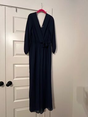 Elegant Navy Blue Wrap jumpsuit